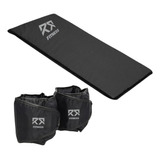 Kit Colchonete Espuma D50 + Par Caneleira 3kg Academia Fit