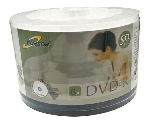 Dvd  R 8x 4.7gb Logo Cursor Pack 50