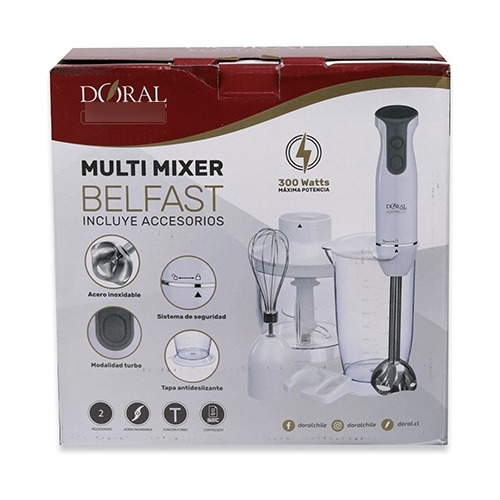 Batidora Minipimer Multi Mixer Doral Belfast C/accesorios