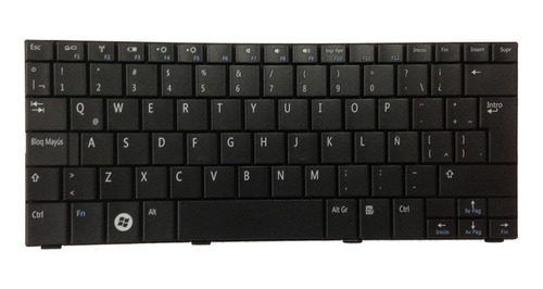 Teclado Dell Inspiron Mini 10 10v 1010 1011 Pp19s Neg Españo