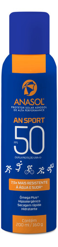 Protetor Solar Que Não Escorre Anasol Spray Fps 50 Sport