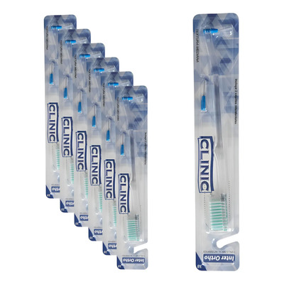 6 Cepillos Ortodoncia Multi Ortho Cepillo + Interdental Azul | Envío gratis