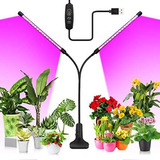 Lampara Led  Grow Indoor P/crecimiento De Plantas 2 Tubos 