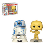 Funko Pop Star Wars Retro R2-d2 Y C-3po, Paquete De 2