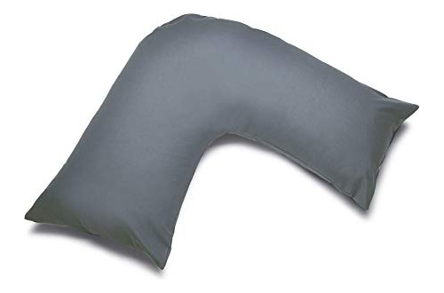 Funda De Almohada Ortopédica V-shaped Gris