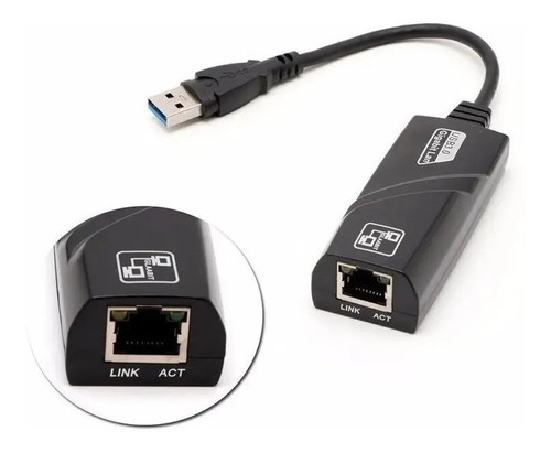 Adaptador Ethernet Usb 3.0 P/ Rede Rj45 Lan