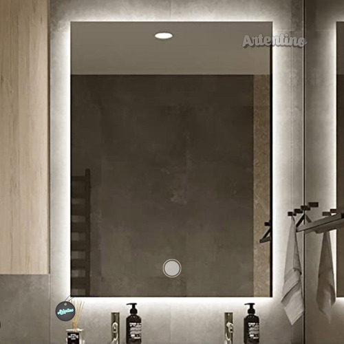 Luz Led Espejo Smart Touch Dimmer Baño Moderno Rectangular