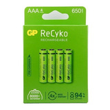 Pilas Recargables Aaa 650 Mah Precargadas Recyko+ Gp X 4