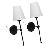 Candelabros De Pared, 2 Unidades, Pantalla Blanca, E27 Y E26