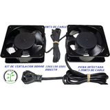 Kit Ventilación Cultivo Indoor Dos Turbinas 4  220v 