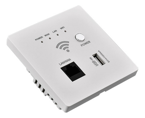 Router Wifi 300m Ap Usb Cargador Soporte Montaje Pared