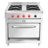 Cocinas Gas , Ticgas, Cocina 4 Platos Inox, Gas Natural