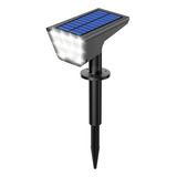 Estaca Led Solar 2w Exterior Jardin Cuadrada 8 Horas De Luz