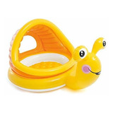 Intex Lazy Snail Shade - Piscina Para Bebé, Color Amarillo