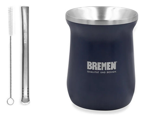 Mate Acero Inoxidable Bremen Termico Frio Calor Bombilla Kit