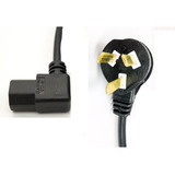 Cable De Corriente 220v Smarttv Doble Acodado Ahorra Espacio