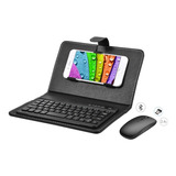 Carcasa Teclado Mouse Bluetooth Para Celular 4,5´´- 6,8´´