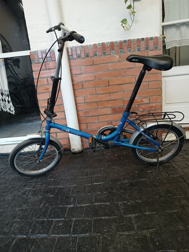 Bicicleta Plegable Usada Rodado 16 Color Azul, Tipo Aurorita