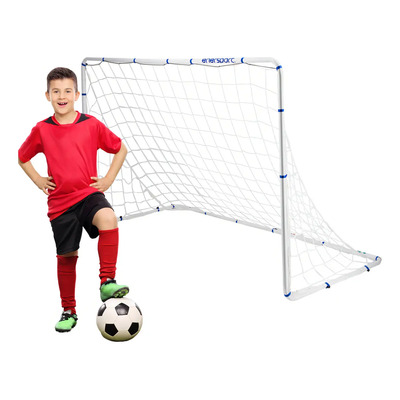 Portería Futbol Enersport 6x4 Acero Con Red Para Pasto Desmontable | Meses sin interés
