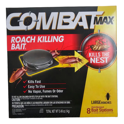 Combat Max Mata Cucarachas Cebo 8 Trampas | Envío gratis