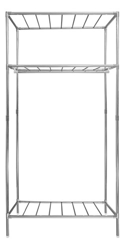 Rack Organizador Closet Armable Metálico Con Perchero