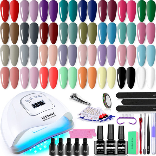 Kit De Esmalte De Uas De Gel De 35 Piezas Con Lmpara Ultravi