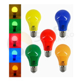 15 Lâmpadas Led Decorativa A60 Color 7w Bivolt E27