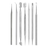 Kit Cutelaria Instrumentos Inox Manicure Unha Profissional