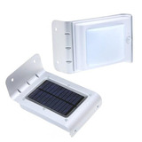 Lámpara Solar 16 Led Exterior Con Sensor De Luz Movimiento