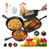 Sartenes De Hierro Fundido Skillet Set De Sartenes Para Bife