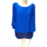 Blusa Gasa Camisola Fiesta Talles Grandes Especiales