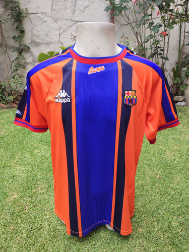 Jersey Barcelona Visita Naranja Retro 90s Talla M