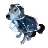 Capa Lluvia Impermeable Transparente Para Perro 