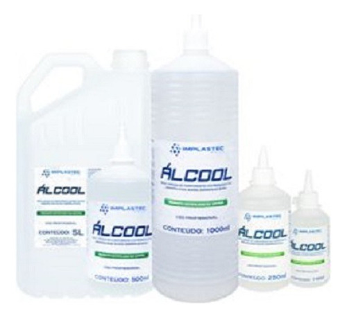 Kit 3 Álcool Para Limpeza Eletrônicos E Pci 500ml Implastec