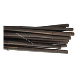 10 Varas De Bambú Negro Adorno Interior 1.5m / 2-3 Cm Grosor