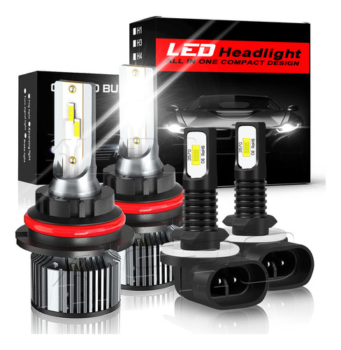 Kit Faros Luz Led 881 9007 30000lm Para Dodge Haz Alta/baja