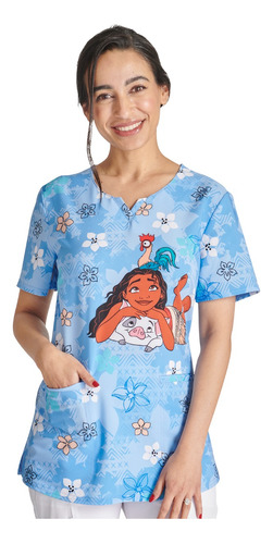 Disney Tf761 Filipina Quirúrgica Médica Moana Tallas Extras