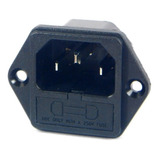 Kit C/ 10 Conector Tomada Ac 10a Fixação Painel Iec320 C14