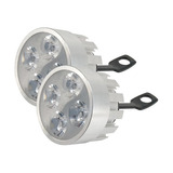 Kit De Faros Auxiliar Cree Led Moto Con Lupa 10w Blanco Frio