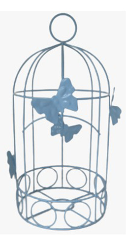 Gaiola Cute Borboleta Médio Azul Bebê Decorativa Temática