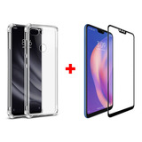 Capa Anti Impacto Para Mi 8 Lite + Película 3d Envio Hoje