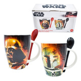 Set Tazas Disney Star Wars Mandalorian Darth Vader Boba Fett