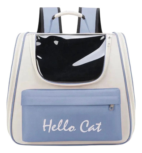 Transportadora Para Perros Y Gatos Mochila Hello Cat 