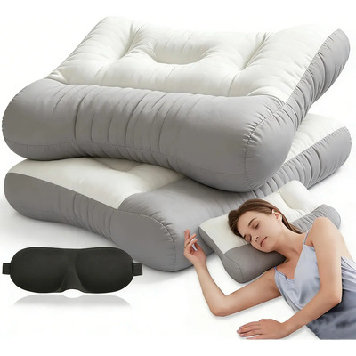 Almohadas Suaves,almohada Ortopedica Cervical De Memory Foam Stress Free Hipoalergénica,lavable Almohada Con 1 Antifaz Para Dormir Color Blanco | MercadoLibre
