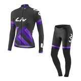 Ropa Remera Calza Ciclista Ciclismo Mountain Bike Mujer Liv