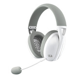 Audífonos Gamer Redragon Ire Pro H848g Bluetooth,gris/blanco