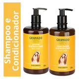 Shampoo E Condicionadorgranado Desembaraçador Pelos Longos Pet 500ml Fragrância Muito Cheiroso