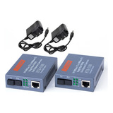 Convertidores Fibra Óptica Medios 10/100 Ethernet 25km 1 Par