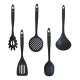 Set X5 Utensilios Hudson Cuchara Espatula Cucharon Nylon