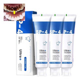 3 Peças De Creme Dental Branqueador De Dentes Fresh Breath,